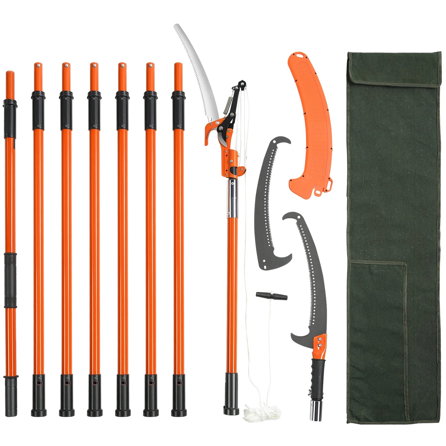 Pole Saw Extendable Tree Pruner Sharp Steel Blade