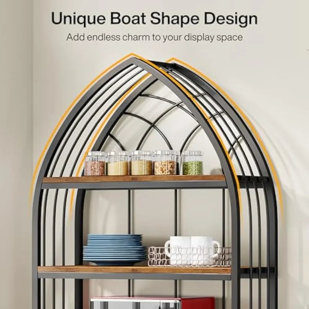5-Tier Indoor Plant Stand, 74.8-Inch Tall, Plant Shelf