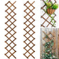 Wooden Lattice Wall 2Pack-Expandable Plant Garden Trellis