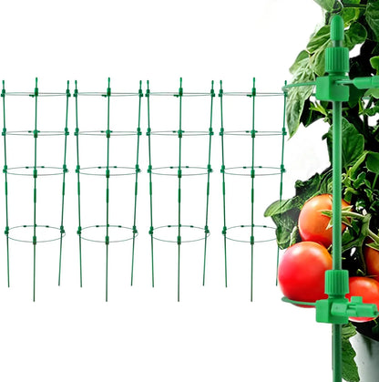 4 Pack Adjustable Tomato Cages, 36 Inch Garden Trellis