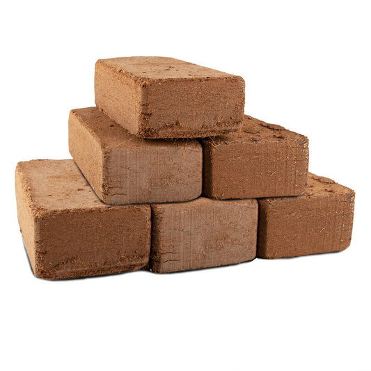 Coco Coir Brick for Plants- 6 Pack Premium