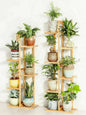 Bamboo 5 / 6  Tier  Plant Stand Rack Pot Holder