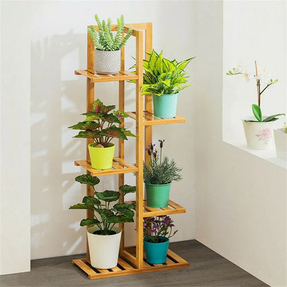 Bamboo 5 / 6  Tier  Plant Stand Rack Pot Holder