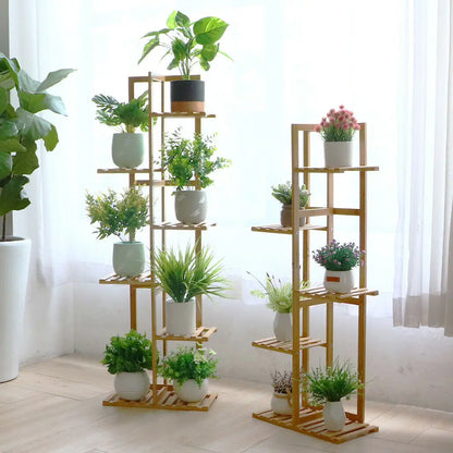 Bamboo 5 / 6  Tier  Plant Stand Rack Pot Holder