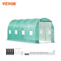 Walk-in Tunnel Greenhouse Galvanized Frame & Waterproof Cover