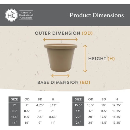 Lightweight & UV Resistant Flower Pot