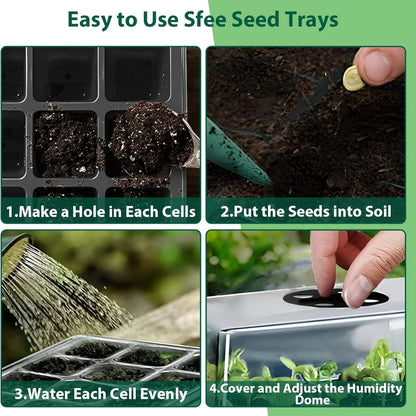 Planting Box Mini Greenhouse Plant Starter Kit