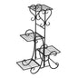 4 Potted Square Flower Metal Shelves Stand