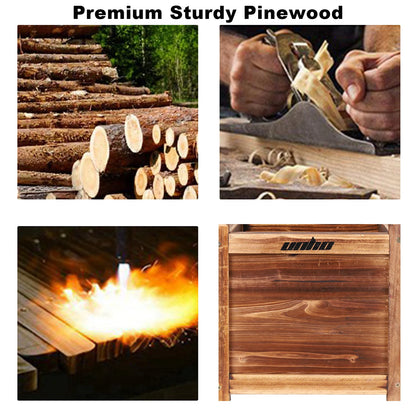 Wooden Raised Bed Indoor Outdoor Display
