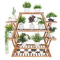 Extra Large Multi Tier Wood Plant Stand