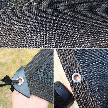 90% Black Shade Cloth with Grommets, Waterproof 5' X 6.5'