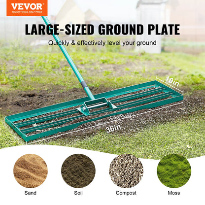 Lawn Leveling Rake 36inchx10inch Heavy-duty