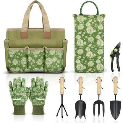 Garden Tools Set,8Piece,Heavy Duty Gardening Tools