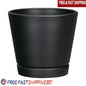 Planter with Attached Saucer Indoor Outdoor 8 Inch