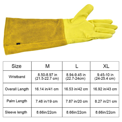 1 Pair Long Thorn Proof Working Garden Gloves