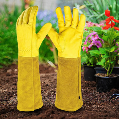 1 Pair Long Thorn Proof Working Garden Gloves