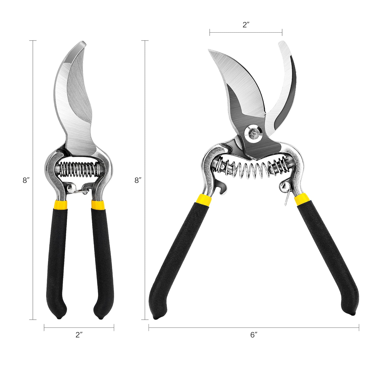 8in Heavy-Duty Pruning Shears, Gardening