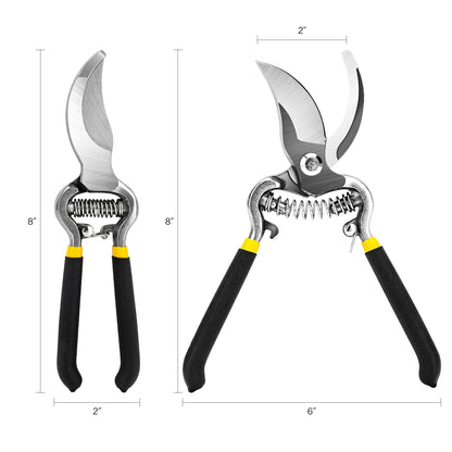 8in Heavy-Duty Pruning Shears, Gardening