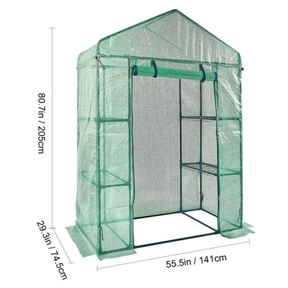 Walk-in Green House Greenhouse with Shelves
