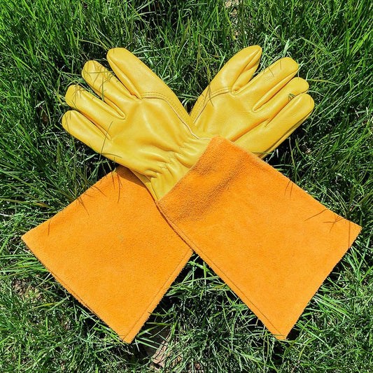 1 Pair Long Thorn Proof Working Garden Gloves