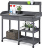 Outdoor Potting Bench Table Potters Garden Workstation