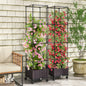67 inch garden bed with trellis, with Self-Watering System