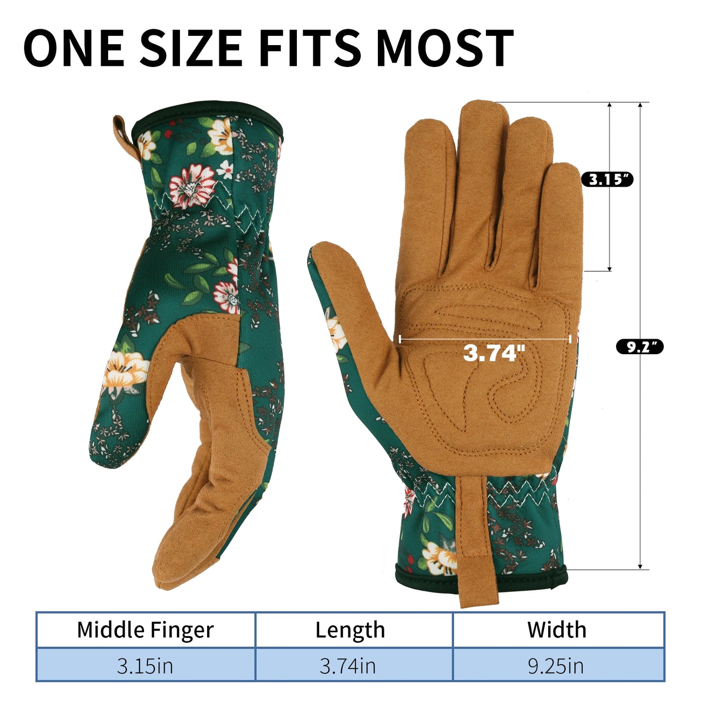 Garden Gloves Breathable Leather with Grip Thorn-Proof