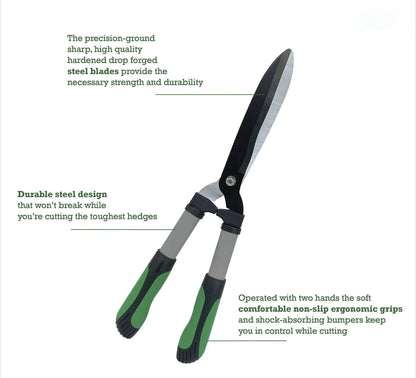 20-inch Gardening Hedge Shears, Precise and Durable