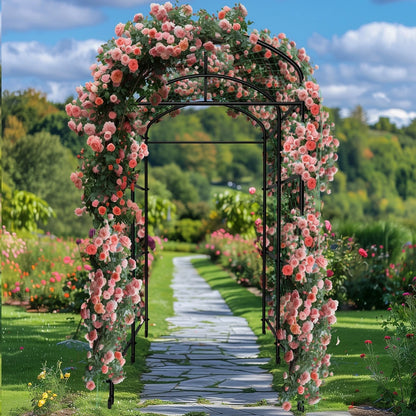 U-Shaped Metal Tall Garden Plant Trellis