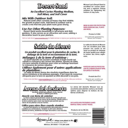 Desert Sand Soil Cover Terrariums Indoor Gardens 5 lb