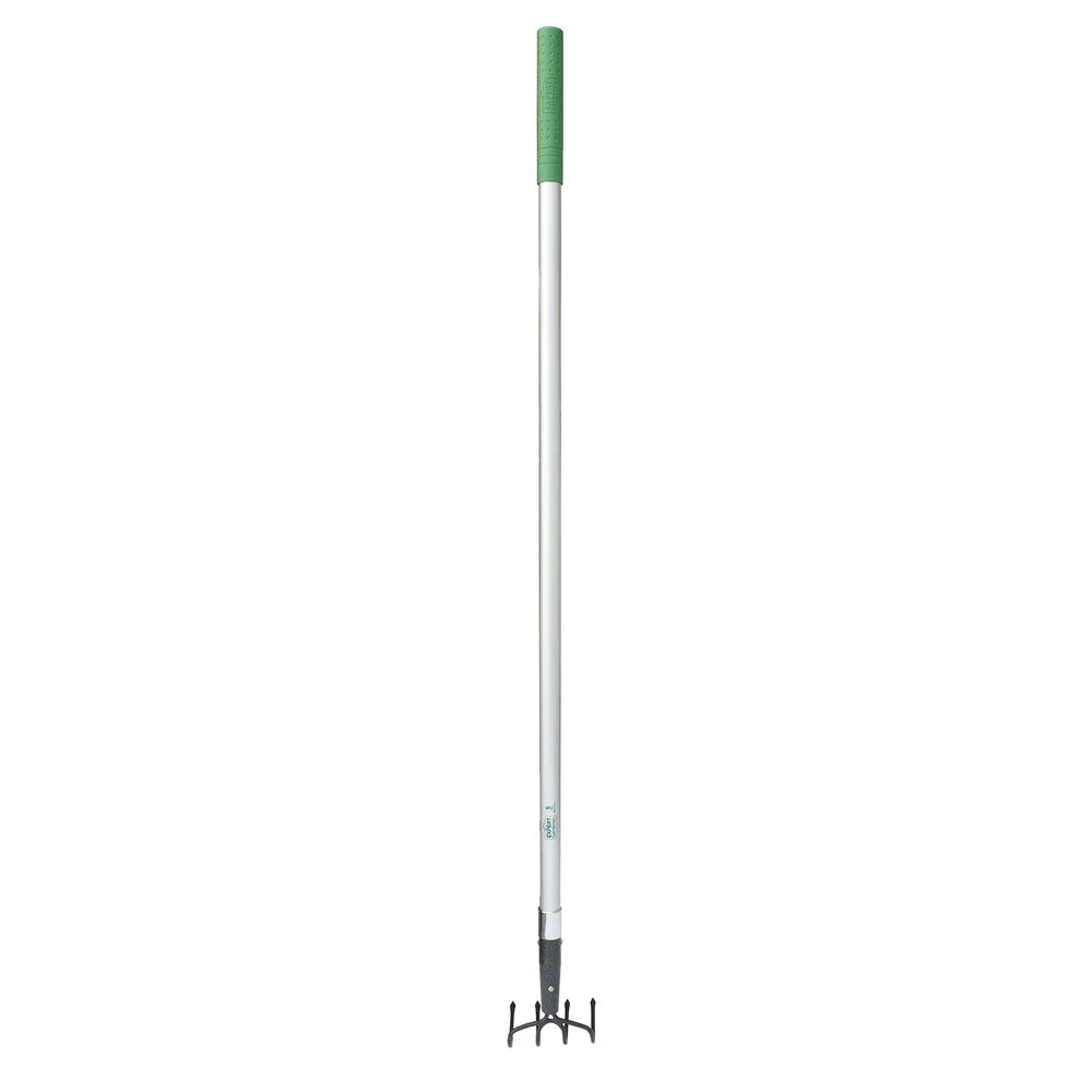 Durable Fiberglass Handle 4-Tine Cultivator with Comfort Grip