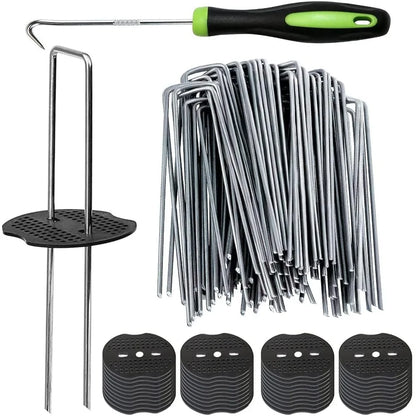 50 Heavy Duty U Shaped  Landscape Staples 6Inch