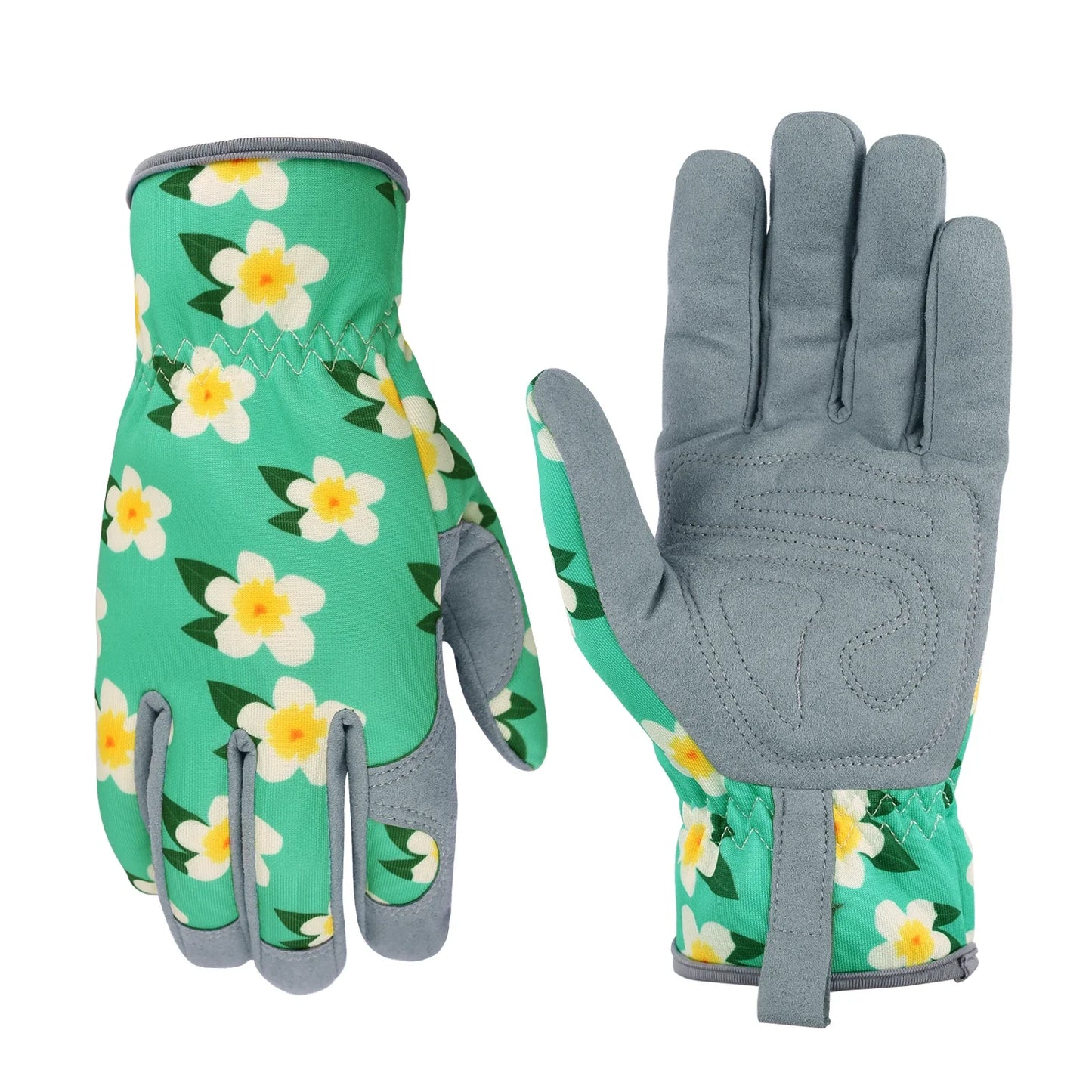 Garden Gloves Breathable Leather with Grip Thorn-Proof