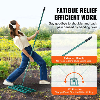 Lawn Leveling Rake 36inchx10inch Heavy-duty