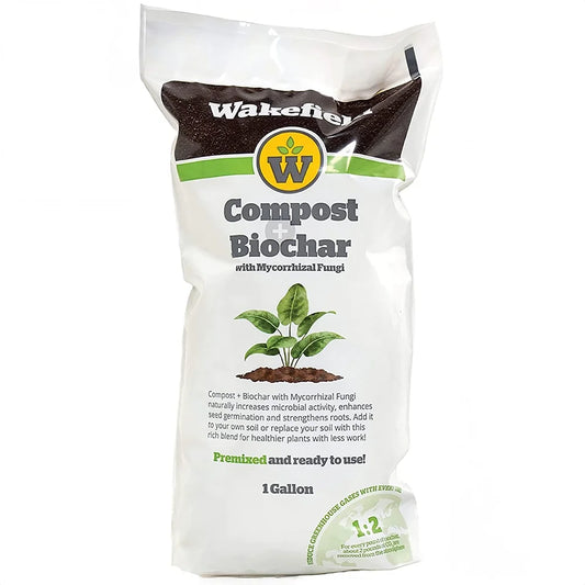 Organic Soil Conditioner Compost Biochar with Mycorrhizal Fungi