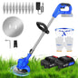 21V Grass Trimmer Electric Cordless Strimmer with 2x Battery