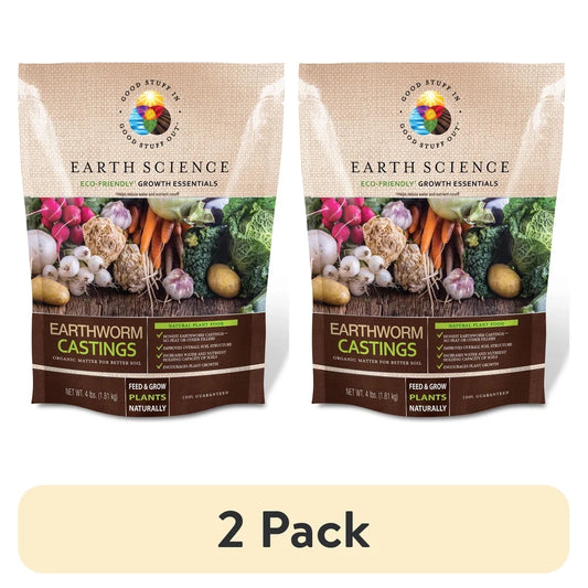 Organic Worm Castings 2 Pack 4lb Soil Conditioner