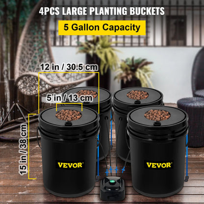 Hydroponics Deep Water Culture DWC  5 Gallon Parts & Accessories