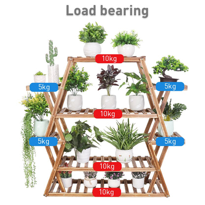Extra Large Multi Tier Wood Plant Stand