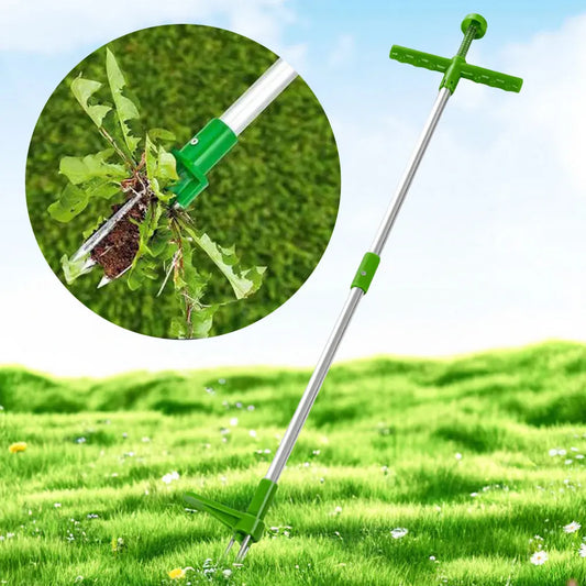 Weeder Root Removal Tool with 3 Claws & Foot Pedal