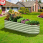 Galvanized Oval Raised Garden Bed Metal Planter