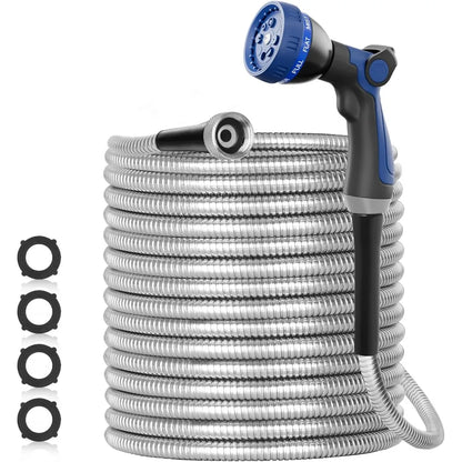 304 Stainless Steel Garden Hose Flexible, Never Kink