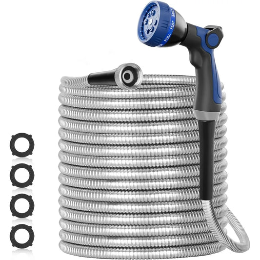 304 Stainless Steel Garden Hose Flexible, Never Kink