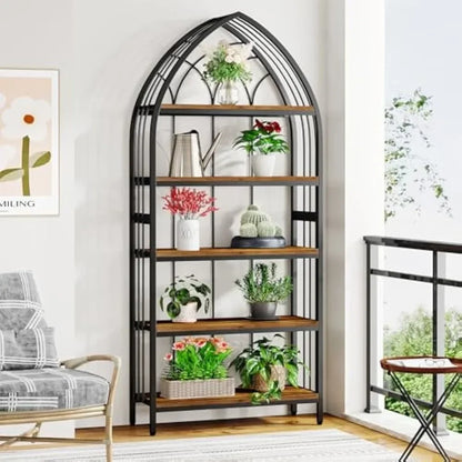 5-Tier Indoor Plant Stand, 74.8-Inch Tall, Plant Shelf
