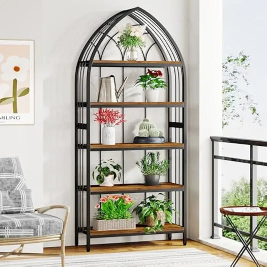 5-Tier Indoor Plant Stand, 74.8-Inch Tall, Plant Shelf