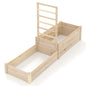87" Raised Garden Bed w/ Trellis 2 Planter Boxes Open-ended Base