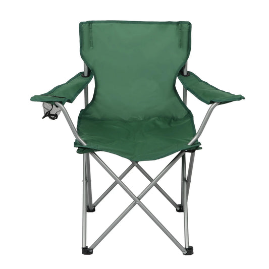 Basic Quad Folding Camp Chair with Cup Holder