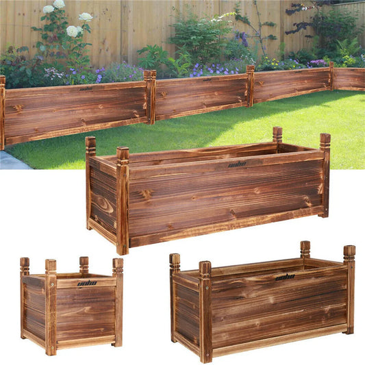 Wooden Raised Bed Indoor Outdoor Display