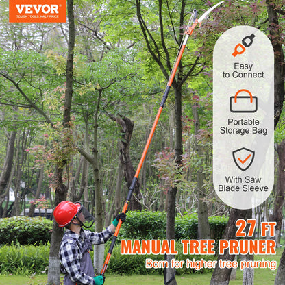 Pole Saw Extendable Tree Pruner Sharp Steel Blade