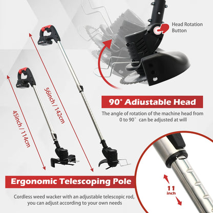 Electric Weed Wacker String Grass Trimmer Cordless